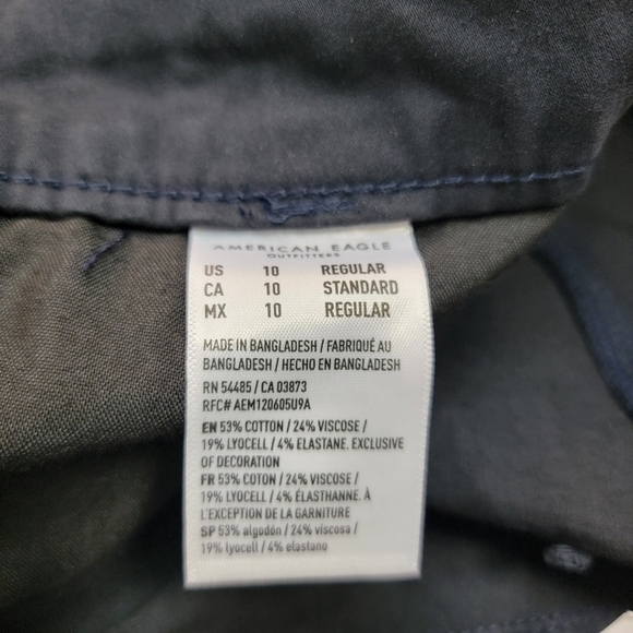 American Eagle Black Next Level Stretch High Rise Jeggings Sz 10/30 NEW - Picture 15 of 16